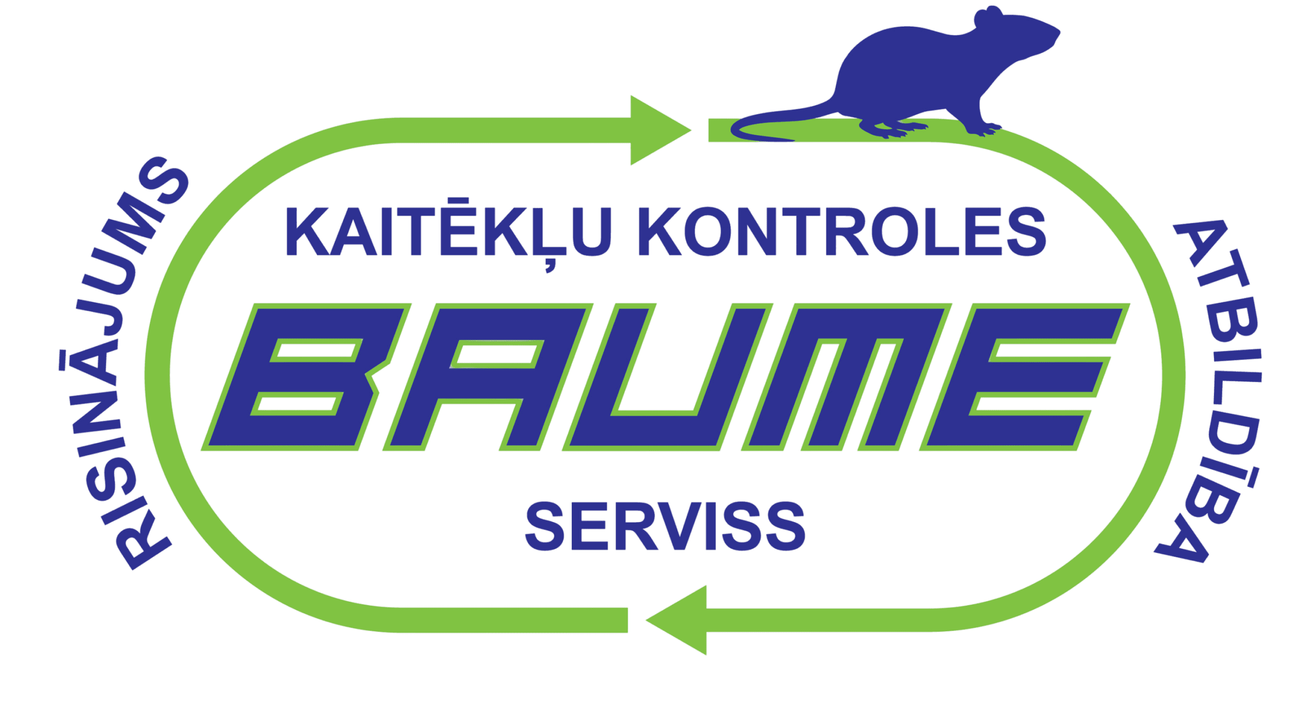BAUME Serviss kaitēkļu kontroles uzņēmuma logotips